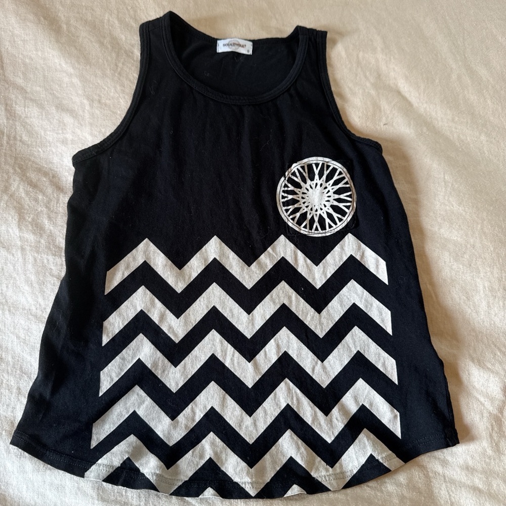 Soulcycle Limited-edition Black and White Kids Tank Top